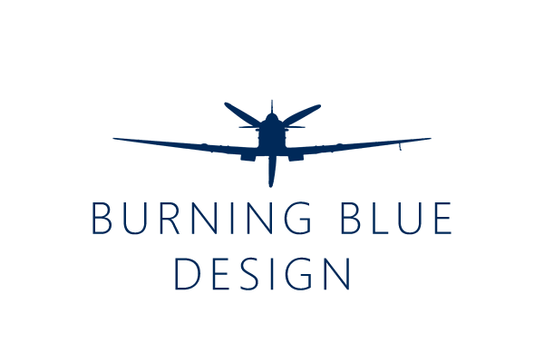 Burning Blue Design Logo