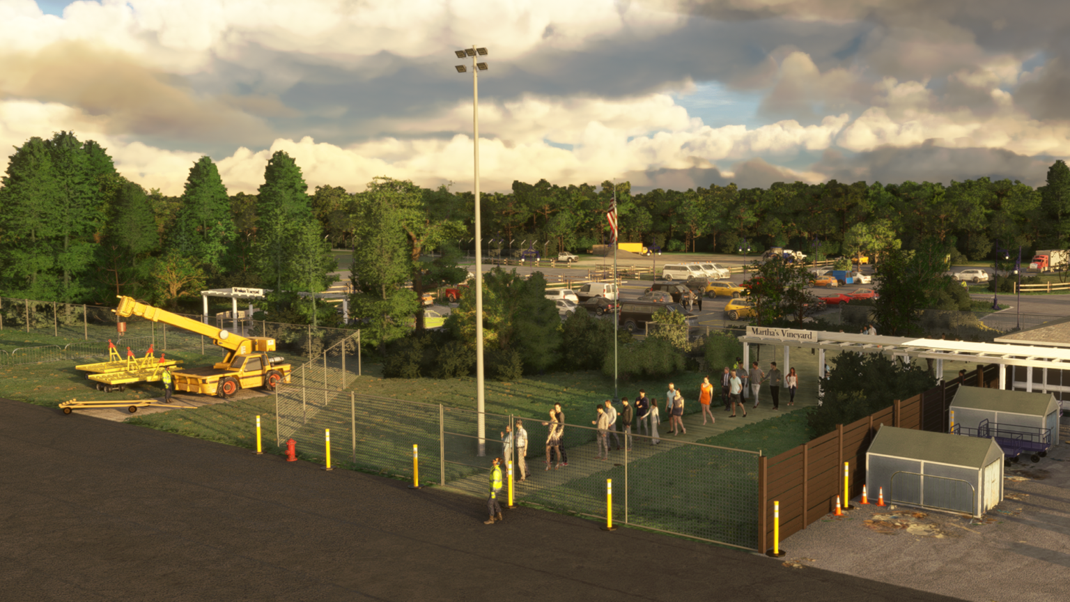 Martha's Vineyard Airport Burning Blue Design