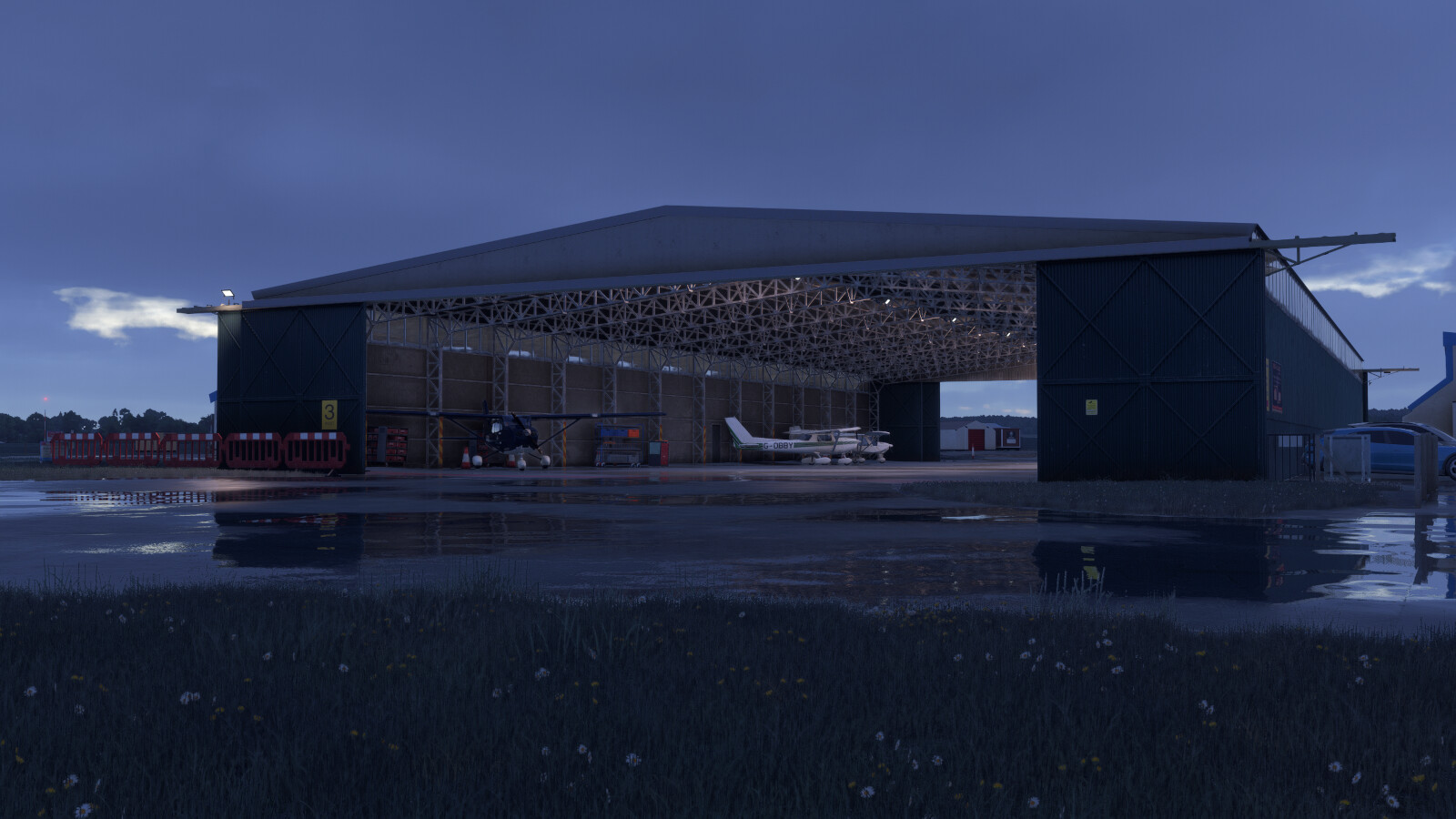 Wolverhampton Halfpenny Green Airport Burning Blue Design
