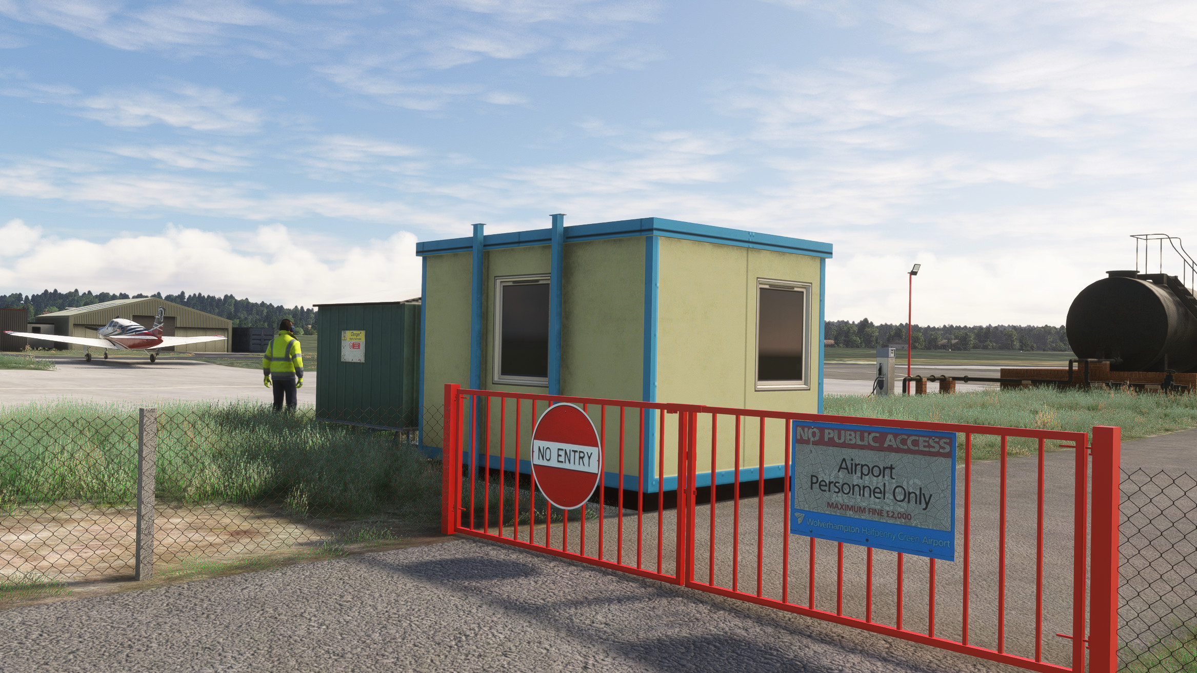 Wolverhampton Halfpenny Green Airport Burning Blue Design